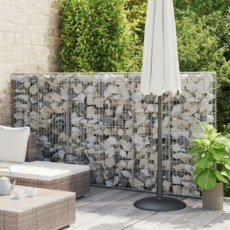 Schanskorf met deksels 150x100x30 cm gegalvaniseerd draad  1