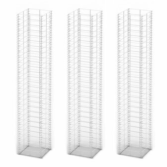3-delige Schanskorfset 25x25x150 cm gegalvaniseerd draad  2