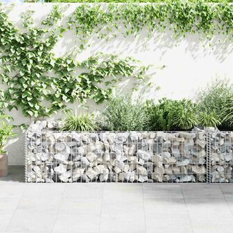 Gabion plantenbak 180x90x50 cm gegalvaniseerd staal 3