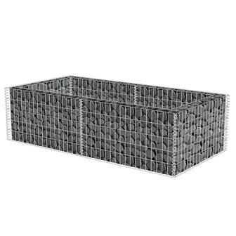 Gabion plantenbak 180x90x50 cm gegalvaniseerd staal 4