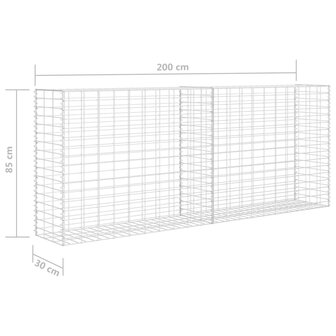 Schanskorf 85x30x200 cm gegalvaniseerd staal 6