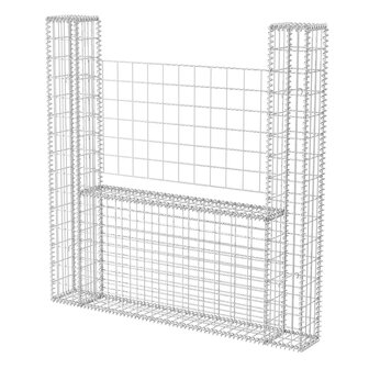 Gabion mand U-vormig 160x20x150 cm staal  2
