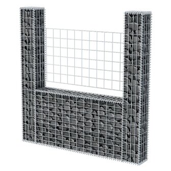 Gabion mand U-vormig 160x20x150 cm staal  3