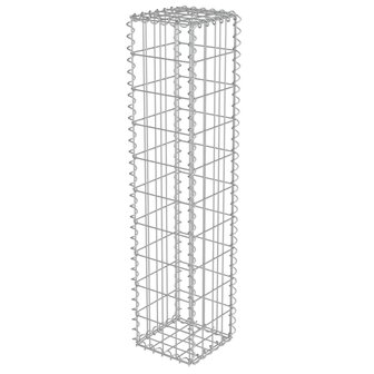 Schanskorfmuur met deksels 20x20x100 cm gegalvaniseerd staal  2