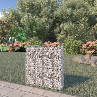 Schanskorfmuur met deksels 80x20x100 cm gegalvaniseerd staal 1