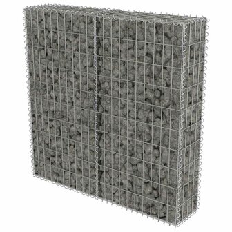 Schanskorfmuur met deksels 100x20x100 cm gegalvaniseerd staal  2