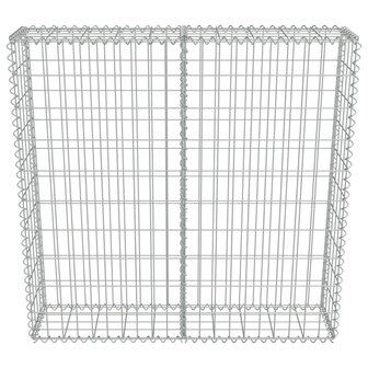 Schanskorfmuur met deksels 100x20x100 cm gegalvaniseerd staal  4