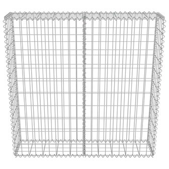 Schanskorfmuur met deksels 100x20x100 cm gegalvaniseerd staal  5