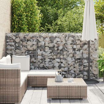 Schanskorfmuur met deksels 100x20x150 cm gegalvaniseerd staal 4