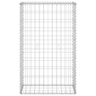 Schanskorfmuur met deksels 60x30x100 cm gegalvaniseerd staal 4