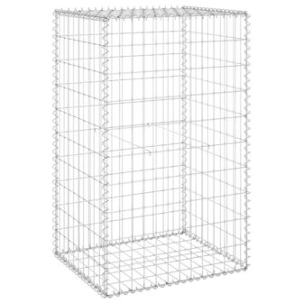 Schanskorfmuur met deksels 60x50x150 cm gegalvaniseerd staal 2