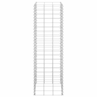 Schanskorf plantenbakken 3 st verhoogd 30x30x100 cm ijzer 4