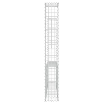Schanskorf U-vormig met 2 palen 140x20x150 cm ijzer 4