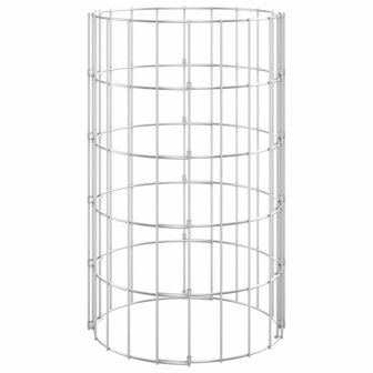 Gabion paal rond &Oslash;30x50 cm gegalvaniseerd staal 3
