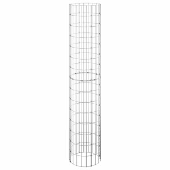 Gabion paal rond &Oslash;30x150 cm gegalvaniseerd staal 2
