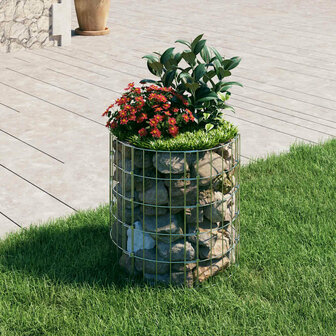 Gabion paal rond &Oslash;50x50 cm gegalvaniseerd staal 1