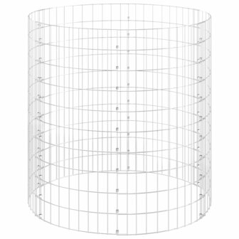 Gabion paal rond &Oslash;100x100 cm gegalvaniseerd staal 3