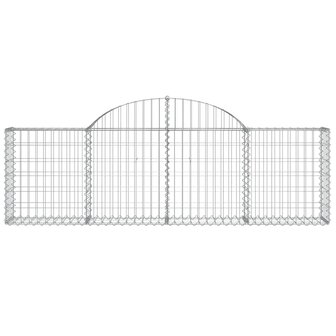 Schanskorf gewelfd 200x30x60/80 cm gegalvaniseerd ijzer 3