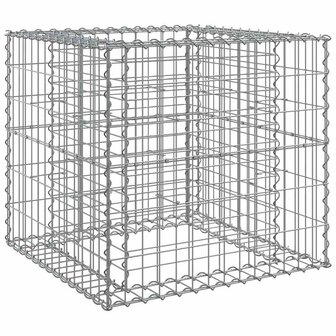 Schanskorf 70x70x65 cm gegalvaniseerd ijzer zilverkleurig 2