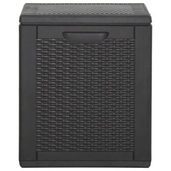 Tuinbox 90 L PP rattan zwart 4