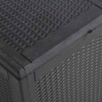 Tuinbox 90 L PP rattan zwart 6