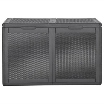 Tuinbox 180 L PP rattan zwart 3
