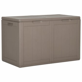Tuinbox 180 L PP rattan bruin 1