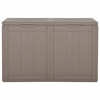 Tuinbox 180 L PP rattan bruin 3