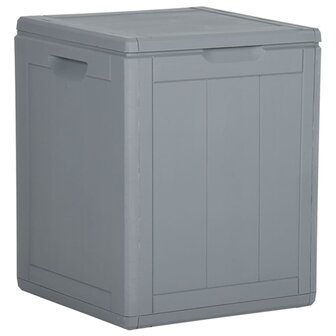Tuinbox 90 L PP rattan grijs 1