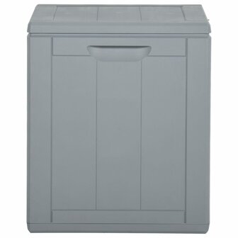 Tuinbox 90 L PP rattan grijs 3