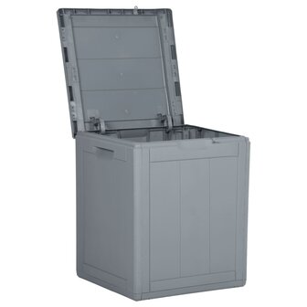 Tuinbox 90 L PP rattan grijs 4