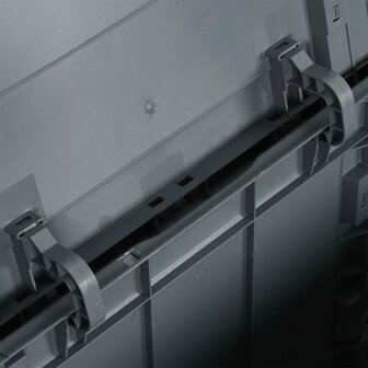 Tuinbox 90 L PP rattan grijs 5