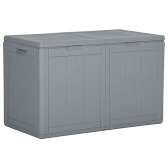 Tuinbox 180 L PP rattan grijs 1