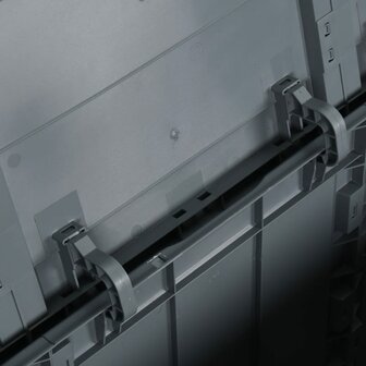 Tuinbox 180 L PP rattan grijs 6