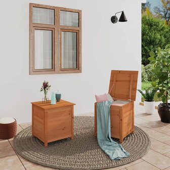 Kussenbox 50x50x56 cm massief vurenhout bruin 1