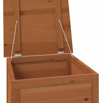 Kussenbox 50x50x56 cm massief vurenhout bruin 6