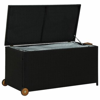 Tuinbox 120x65x61 cm poly rattan zwart 5