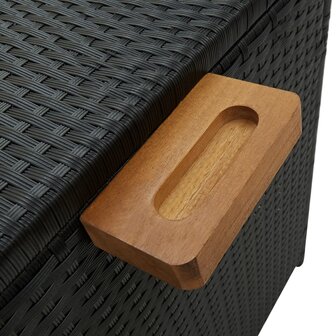 Tuinbox 120x65x61 cm poly rattan zwart 7