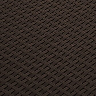 Tuinbox 39x39x46 cm PP rattan bruin 8