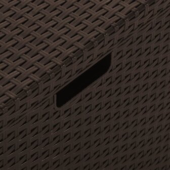 Tuinbox 60x54x41 cm PP rattan bruin 5