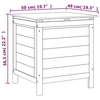 Tuinbox 50x49x56,5 cm massief vurenhout 8