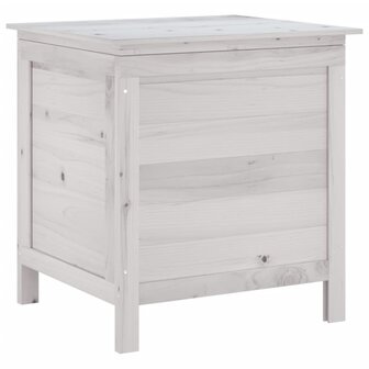 Tuinbox 50x49x56,5 cm massief vurenhout wit 2
