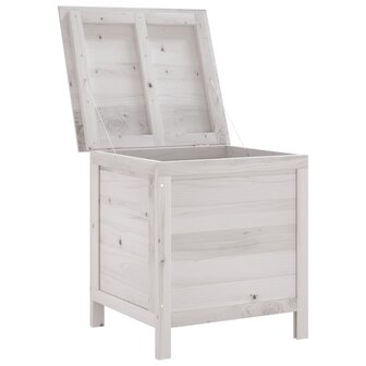 Tuinbox 50x49x56,5 cm massief vurenhout wit 3