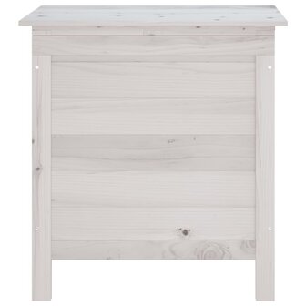 Tuinbox 50x49x56,5 cm massief vurenhout wit 4