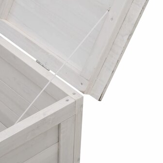 Tuinbox 50x49x56,5 cm massief vurenhout wit 7