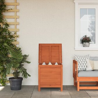 Tuinbox 50x49x56,5 cm massief vurenhout bruin 1