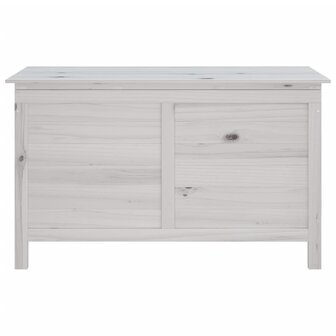 Tuinbox 99x49,5x58,5 cm massief vurenhout wit 4