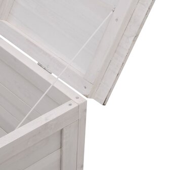Tuinbox 99x49,5x58,5 cm massief vurenhout wit 7