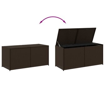 Tuinbox 283 L poly rattan bruin 7