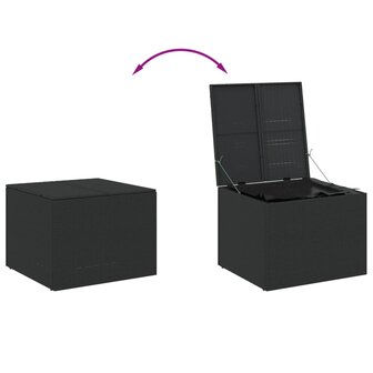 Tuinbox 291 L poly rattan zwart 7